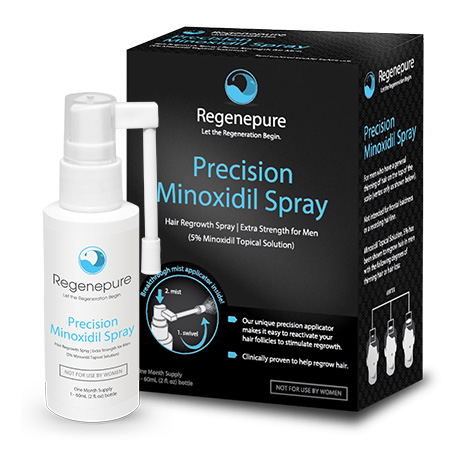 Just For Men Hair Regrowth Precision Minoxidil Spray - One Month Supply